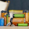 Amazon Basics lot de 16 piles rechargeables AAA NiMH Performance, 800 mAh, 1,2 V, rechargeables 1 000 fois, préchargées