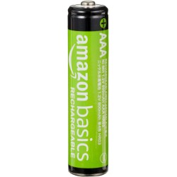 Amazon Basics Lot de 24 piles rechargeables AAA NiMH performantes, 800 mAh, 1,2 V, rechargeables 1 000 fois, préchargées