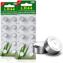 Blister 20 Piles Boutons AG13 LR44/LR1154/357 sans Mercure (AG13&LR44-20 Piles)