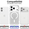 NEW'C Magnétique Coque pour iPhone 17 Pro Max (6,9 Pouces), Compatible avec MagSafe Antichoc Ultime avec Cordon – Magnétisme Pui