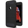 NEW'C Coque pour iPhone 6 et iPhone 6S, Coque de Protection avec Absorption de Choc et Fibre de Carbone Silicone en Gel Flex