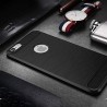 NEW'C Coque pour iPhone 6 et iPhone 6S, Coque de Protection avec Absorption de Choc et Fibre de Carbone Silicone en Gel Flex