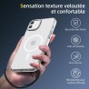 NEW'C Magnétique Coque pour iPhone 16 (6,1 Pouces), Compatible avec MagSafe Antichoc Ultime avec Cordon – Magnétisme Puissant et