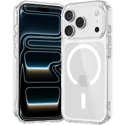 NEW'C Magnétique Coque pour iPhone 17 Pro (6,3 Pouces), Compatible avec MagSafe Antichoc Ultime avec Cordon – Magnétisme Puissan
