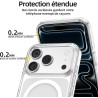 NEW'C Magnétique Coque pour iPhone 17 Pro (6,3 Pouces), Compatible avec MagSafe Antichoc Ultime avec Cordon – Magnétisme Puissan