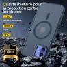 NEW'C Magnétique Coque pour iPhone 16 (6,1 Pouces), Compatible avec MagSafe Antichoc Ultime avec Cordon – Magnétisme Puissant et