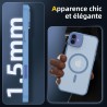 NEW'C Magnétique Coque pour iPhone 16 (6,1 Pouces), Compatible avec MagSafe Antichoc Ultime avec Cordon – Magnétisme Puissant et