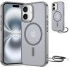 NEW'C Magnétique Coque pour iPhone 16 (6,1 Pouces), Compatible avec MagSafe Antichoc Ultime avec Cordon – Magnétisme Puissant et