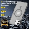 NEW'C Magnétique Coque pour iPhone 16 (6,1 Pouces), Compatible avec MagSafe Antichoc Ultime avec Cordon – Magnétisme Puissant et