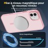 NEW'C Magnétique Coque pour iPhone 16 (6,1 Pouces), Compatible avec MagSafe Antichoc Ultime avec Cordon – Magnétisme Puissant et