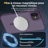 NEW'C Magnétique Coque pour iPhone 16 (6,1 Pouces), Compatible avec MagSafe Antichoc Ultime avec Cordon – Magnétisme Puissant et