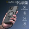 NEW'C Magnétique Coque pour iPhone 16 (6,1 Pouces), Compatible avec MagSafe Antichoc Ultime avec Cordon – Magnétisme Puissant et