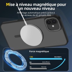 NEW'C Magnétique Coque pour iPhone 16 Plus (6,7 Pouces), Compatible avec MagSafe Antichoc Ultime avec Cordon – Magnétisme Puissa