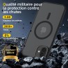 NEW'C Magnétique Coque pour iPhone 16 Plus (6,7 Pouces), Compatible avec MagSafe Antichoc Ultime avec Cordon – Magnétisme Puissa