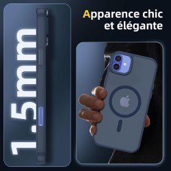 NEW'C Magnétique Coque pour iPhone 16 Plus (6,7 Pouces), Compatible avec MagSafe Antichoc Ultime avec Cordon – Magnétisme Puissa