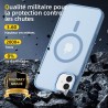 NEW'C Magnétique Coque pour iPhone 16 Plus (6,7 Pouces), Compatible avec MagSafe Antichoc Ultime avec Cordon – Magnétisme Puissa