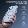 NEW'C Magnétique Coque pour iPhone 16 Plus (6,7 Pouces), Compatible avec MagSafe Antichoc Ultime avec Cordon – Magnétisme Puissa