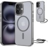 NEW'C Magnétique Coque pour iPhone 16 Plus (6,7 Pouces), Compatible avec MagSafe Antichoc Ultime avec Cordon – Magnétisme Puissa