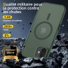 NEW'C Magnétique Coque pour iPhone 16 Plus (6,7 Pouces), Compatible avec MagSafe Antichoc Ultime avec Cordon – Magnétisme Puissa