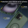 NEW'C Magnétique Coque pour iPhone 16 Plus (6,7 Pouces), Compatible avec MagSafe Antichoc Ultime avec Cordon – Magnétisme Puissa