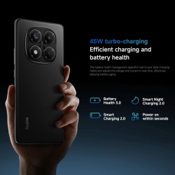 Xiaomi smartphone rougemi note 14 pro,8+256gb,noir,caméra ia prograde 200mp,batterie 5500mah,appareil photo selfie 32mp,fonction