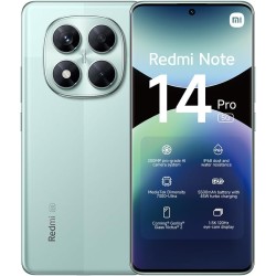 Xiaomi smartphone rougemi note 14 pro 5g,8+256gb,vert,caméra ia prograde 200mp,ip68,charge turbo 45w avec batterie 5110mah,fonct