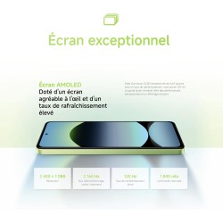 Xiaomi smartphone rougemi note 14,8+128gb,bleu,système de caméra ia 108mp,batterie 5500mah,écran de soins oculiares 120hz,foncti