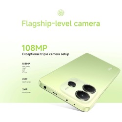 Xiaomi smartphone rougemi note 14,8+256gb,bleu,système de caméra ia 108mp,batterie 5500mah,écran de soins oculiares 120hz,foncti