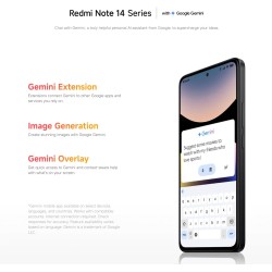 Xiaomi smartphone rougemi note 14,8+256gb,vert,système de caméra ia 108mp,batterie 5500mah,écran de soins oculiares 120hz,foncti