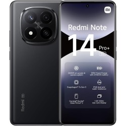 Xiaomi smartphone rougemi note 14 pro+ 5g, 12+512 gb, noir, appareil photo ia pro-grade 200mp, ip68, 120w hypercharge, fonctionn