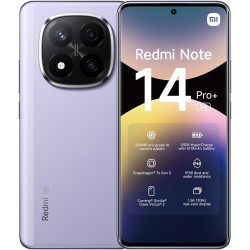 Smartphone xiaomi rougemi note 14 pro+ 5g, 12+512gb, violet, appareil photo ia pro-grade 200mp, ip68, 120w hypercharge, fonction