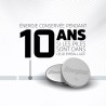 Energizer CR 2025 Pile Bouton (Lot de 12) - Piles Lithium 3V - pour clés électroniques, et Montres de Sport - Emballage sécurisé
