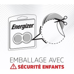Energizer CR 2025 Pile Bouton (Lot de 12) - Piles Lithium 3V - pour clés électroniques, et Montres de Sport - Emballage sécurisé