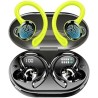 Rulefiss ecouteurs bleutooth sans fil sport, 75hrs écouteurs bleutooth 5.4 avec stéréo hifi 3d, 4 enc réduction de bruit mic ore