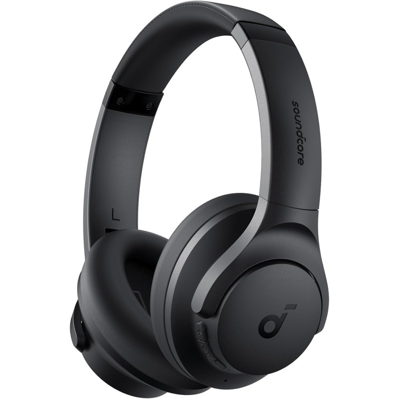 Soundcore q20i casque bluetooth sans fil rougeucteur de bruit hybride active by anker, casque over ear, jusqu'à 40 heures d'auto