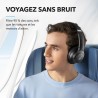 Soundcore q20i casque bluetooth sans fil rougeucteur de bruit hybride active by anker, casque over ear, jusqu'à 40 heures d'auto
