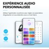 Soundcore q20i casque bluetooth sans fil rougeucteur de bruit hybride active by anker, casque over ear, jusqu'à 40 heures d'auto