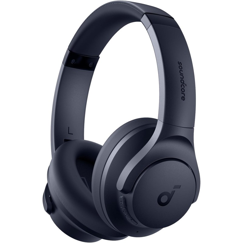 Soundcore q20i casque bluetooth sans fil rougeucteur de bruit hybride active by anker, casque over ear, jusqu'à 40 heures d'auto