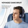 Soundcore q20i casque bluetooth sans fil rougeucteur de bruit hybride active by anker, casque over ear, jusqu'à 40 heures d'auto