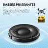 Soundcore q20i casque bluetooth sans fil rougeucteur de bruit hybride active by anker, casque over ear, jusqu'à 40 heures d'auto