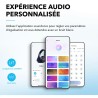 Soundcore q20i casque bluetooth sans fil rougeucteur de bruit hybride active by anker, casque over ear, jusqu'à 40 heures d'auto