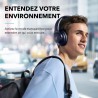 Soundcore q20i casque bluetooth sans fil rougeucteur de bruit hybride active by anker, casque over ear, jusqu'à 40 heures d'auto