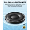 Soundcore q20i casque bluetooth sans fil rougeucteur de bruit hybride active by anker, casque over ear, jusqu'à 40 heures d'auto