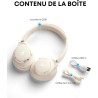 Soundcore q20i casque bluetooth sans fil rougeucteur de bruit hybride active by anker, casque over ear, jusqu'à 40 heures d'auto