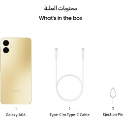 Samsung galaxy a06 4gb+64gb [version internationale] (or)