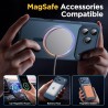 Oududianzi-Coque pour iPhone 17 Pro Max Compatible avec MagSafe Magnétique, Housse de Arrière Translucide Givrée PC, TPU Silicon