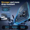 Oududianzi-Coque pour iPhone 17 Pro Max Compatible avec MagSafe Magnétique, Housse de Arrière Translucide Givrée PC, TPU Silicon