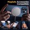 Oududianzi-Coque pour iPhone 15 Pro Max Compatible avec MagSafe Magnétique, Housse de Arrière Translucide Givrée PC, TPU Silicon