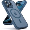 Oududianzi-Coque pour iPhone 16 Pro Max Compatible avec MagSafe Magnétique, Housse de Arrière Translucide Givrée PC, TPU Silicon
