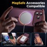 Oududianzi-Coque pour iPhone 17 Pro Max Compatible avec MagSafe Magnétique, Housse de Arrière Translucide Givrée PC, TPU Silicon